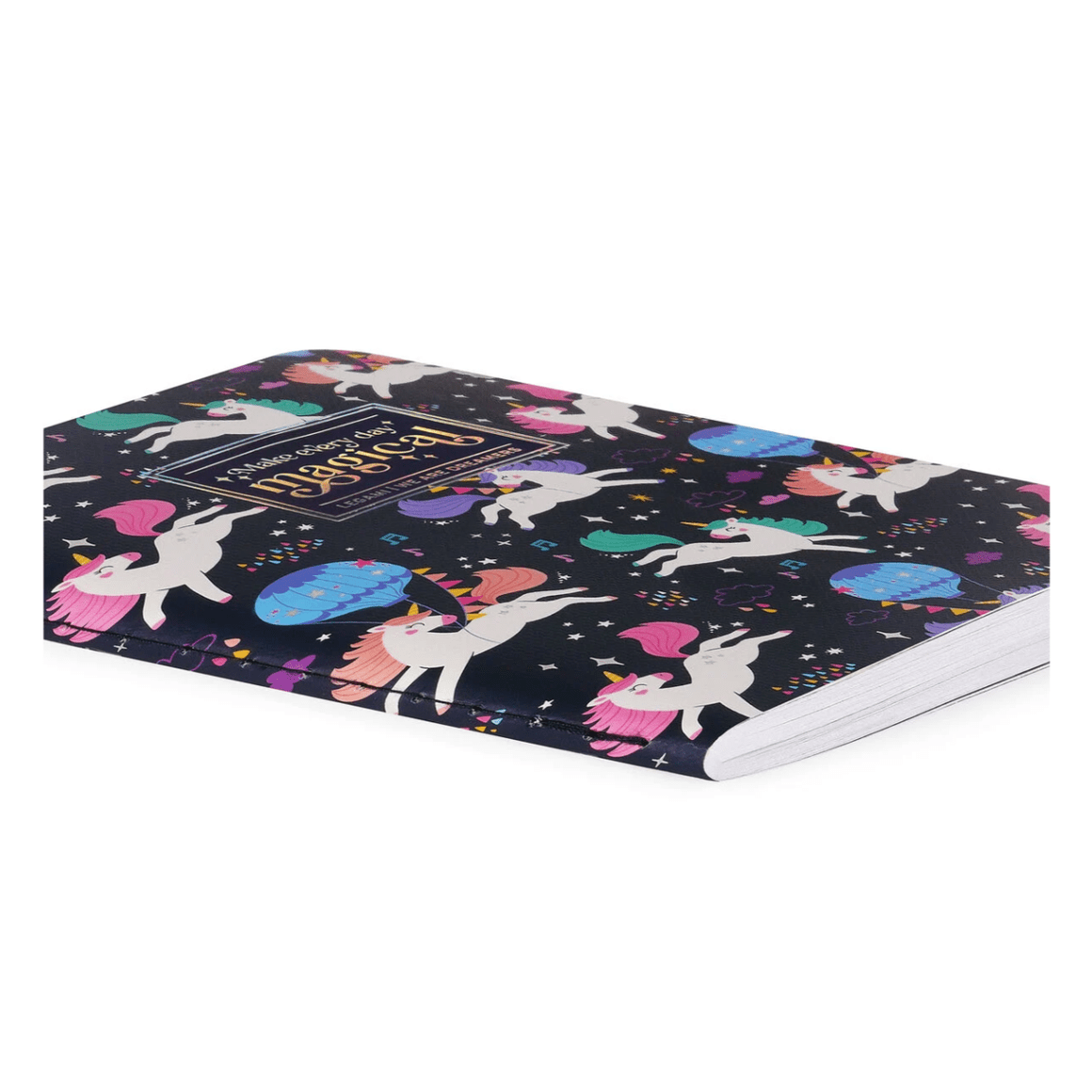 Caderno A6 Legami com linhas e capa dura ilustrada - Unicórnio - Papelaria Encantada