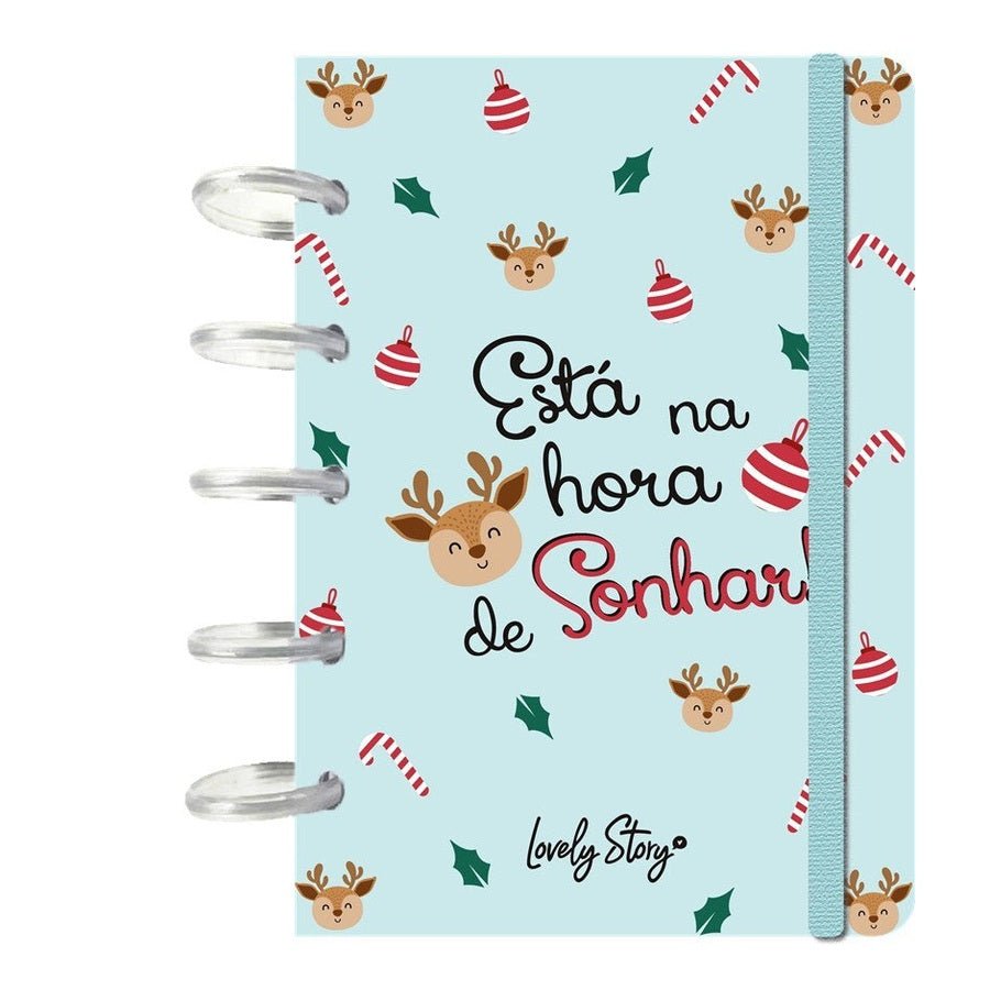 Caderno A6 Natal - Está na hora de sonhar - Papelaria Encantada