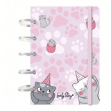 Caderno A6 personalizável Gatos - Papelaria Encantada