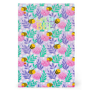 Caderno B5 com linhas e capa dura ilustrada - Abelha - Legami - Papelaria Encantada