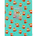 Caderno B5 Legami ilustrado com linhas - Panda Vermelho - Papelaria Encantada