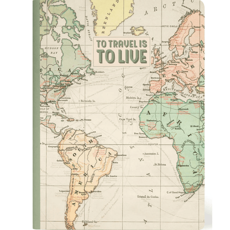 Caderno B5 Legami ilustrado com linhas - Travel - Papelaria Encantada