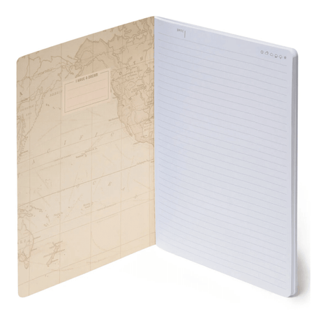 Caderno B5 Legami ilustrado com linhas - Travel - Papelaria Encantada