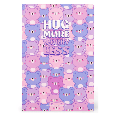Caderno B5 Legami ilustrado com linhas - Urso - Papelaria Encantada