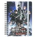CADERNO CAPA DURA A5 ATTACK ON TITAN - Papelaria Encantada