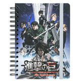 CADERNO CAPA DURA A5 ATTACK ON TITAN - Papelaria Encantada