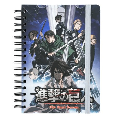 CADERNO CAPA DURA A5 ATTACK ON TITAN - Papelaria Encantada
