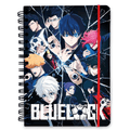 CADERNO CAPA DURA A5 BLUE LOCK - Papelaria Encantada