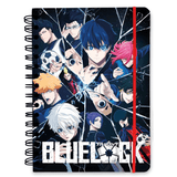 CADERNO CAPA DURA A5 BLUE LOCK - Papelaria Encantada