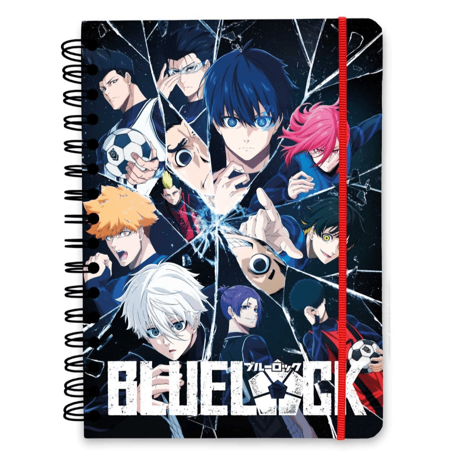 CADERNO CAPA DURA A5 BLUE LOCK - Papelaria Encantada