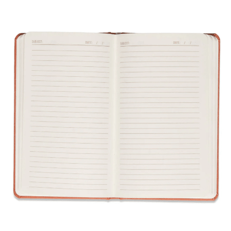 Caderno Celestial em Tecido – Sol Terracota - Designworks - Papelaria Encantada
