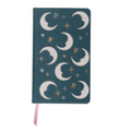 Caderno Celestial Lua Teal em Tecido – DesignWorks Ink - Papelaria Encantada