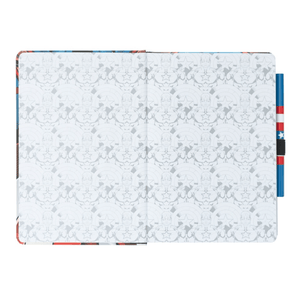 Caderno com esferográfica A5 Marvel - Capitão América - Papelaria Encantada