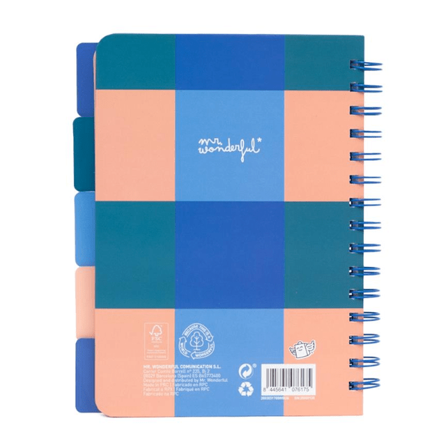 Caderno com Separadores com aba A5 After Class - Mr.wonderful - Papelaria Encantada