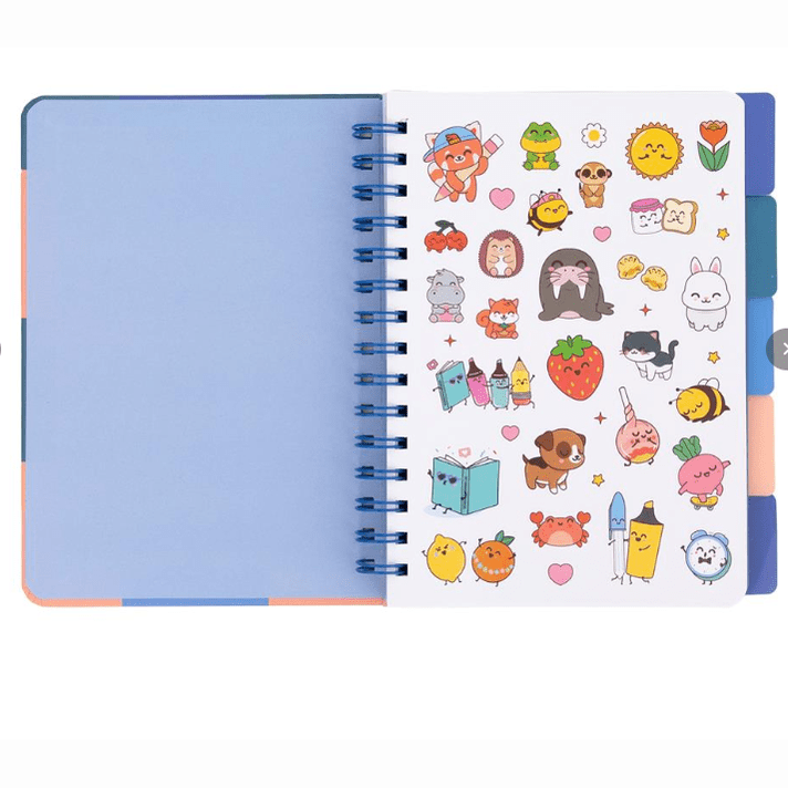 Caderno com Separadores com aba A5 After Class - Mr.wonderful - Papelaria Encantada