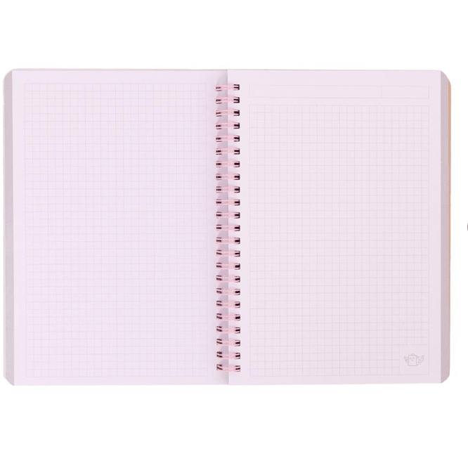 Caderno em Espiral A5 - Just me and my bubble tea - Mr wonderful - Papelaria Encantada