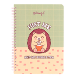 Caderno em Espiral A5 - Just me and my bubble tea - Mr wonderful - Papelaria Encantada