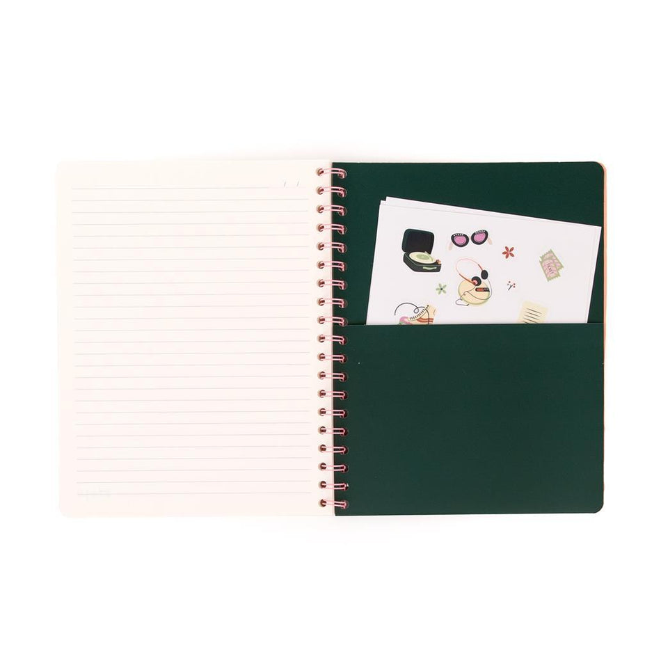 Caderno em Espiral A5 - Mixtape in progress - Mr. Wonderful - Papelaria Encantada