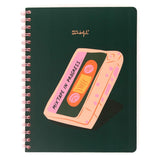 Caderno em Espiral A5 - Mixtape in progress - Mr. Wonderful - Papelaria Encantada