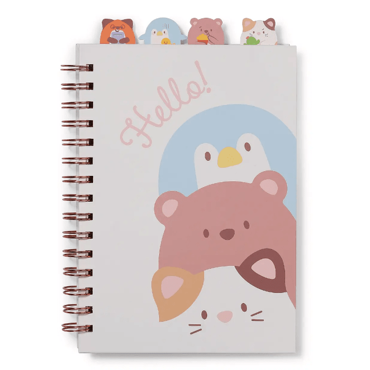 Caderno espiral A5 mymochi Nici - Papelaria Encantada