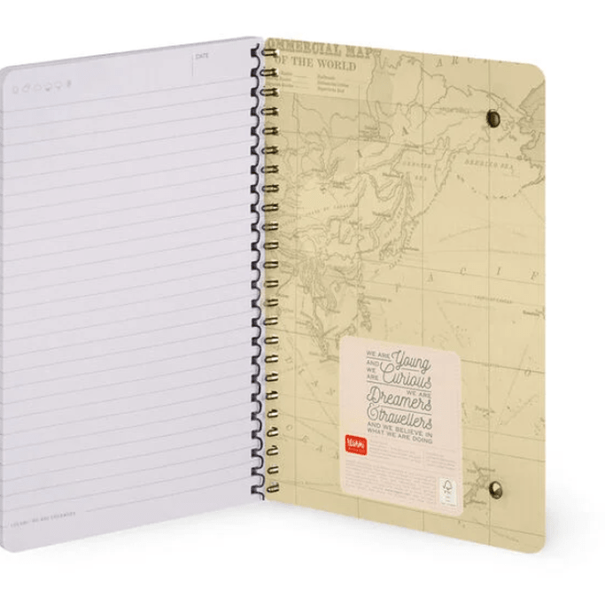 Caderno espiral A5 Travel Legami - Papelaria Encantada