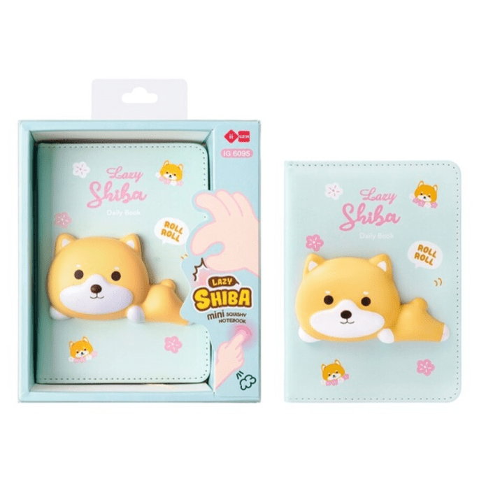 Caderno Gift Squishy A6 Lazy Stars Shiba - Papelaria Encantada