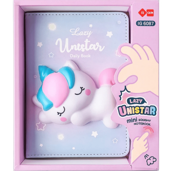 Caderno Gift Squishy A6 Lazy Stars Unistar - Papelaria Encantada