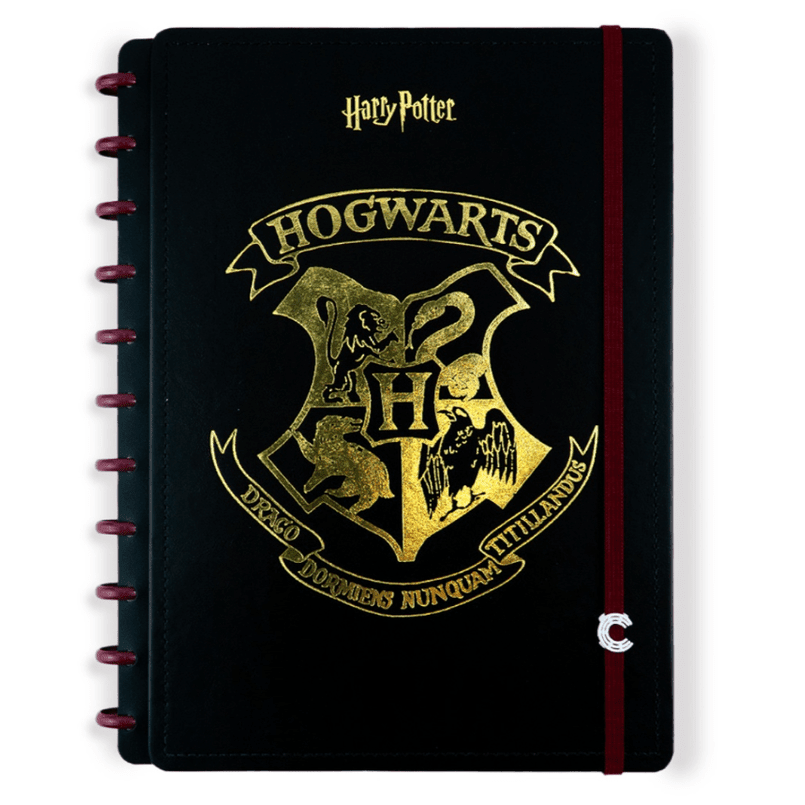 Caderno Grande black by Harry Potter - Papelaria Encantada