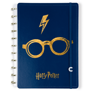 Caderno Grande blue by Harry Potter - Papelaria Encantada