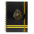 Caderno Harry Potter Gold C/ elástico A5 - Papelaria Encantada