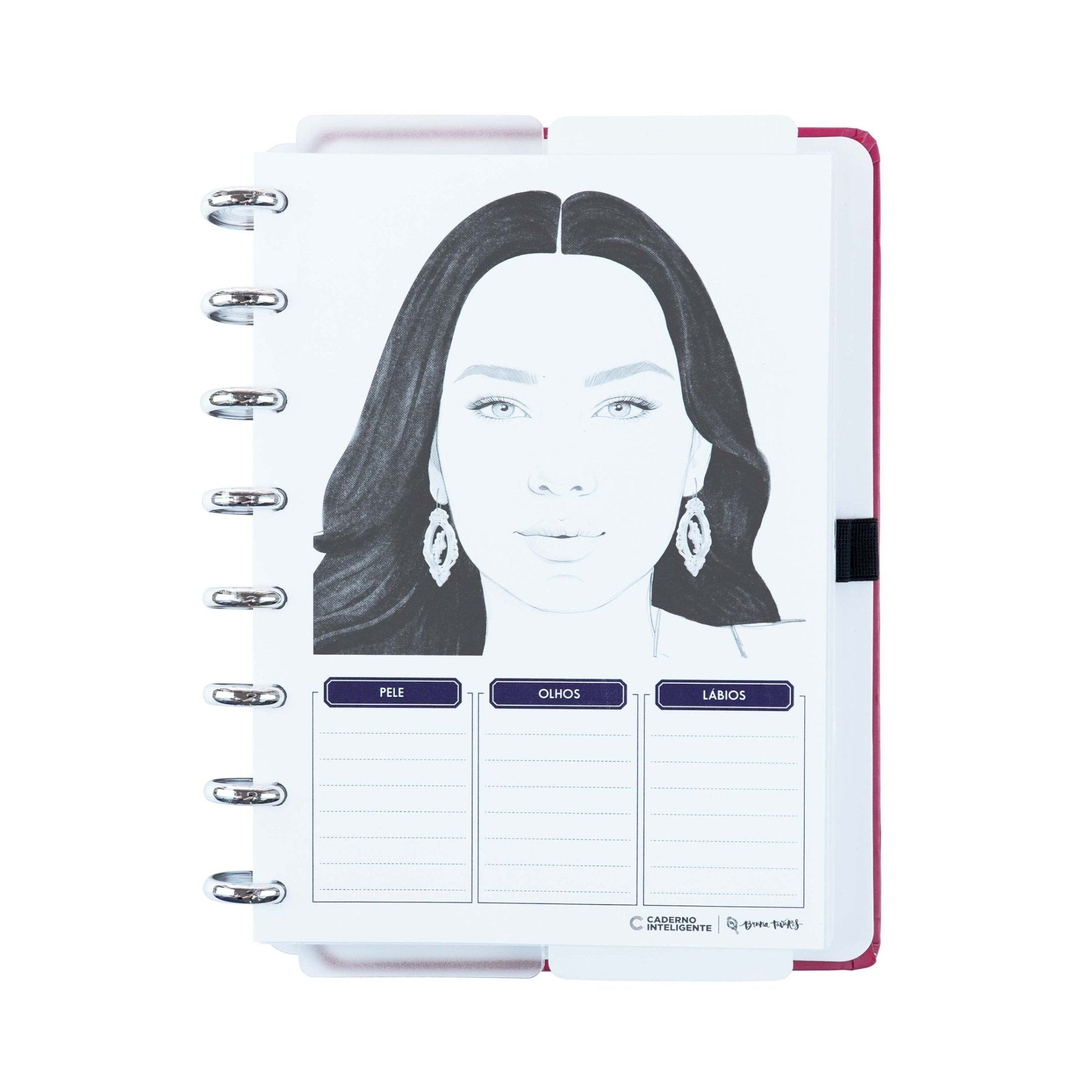 Caderno Inteligente A5 BT CHERRY by Bruna Tavares - Papelaria Encantada