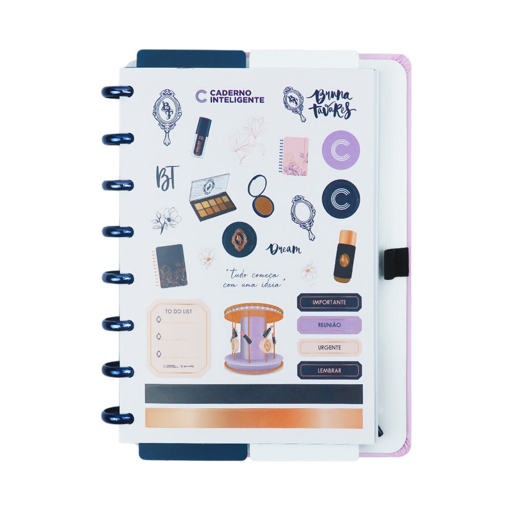 Caderno Inteligente BT DREAM by Bruna Tavares A5 - Papelaria Encantada