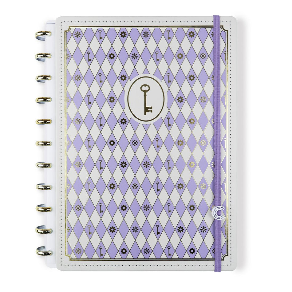 Caderno Inteligente by Isabela Akkari - Purple Key Grande - Papelaria Encantada