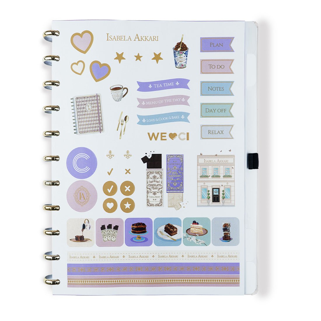 Caderno Inteligente by Isabela Akkari - Purple Key Grande - Papelaria Encantada