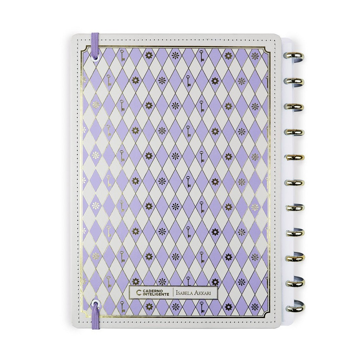 Caderno Inteligente by Isabela Akkari - Purple Key Grande - Papelaria Encantada