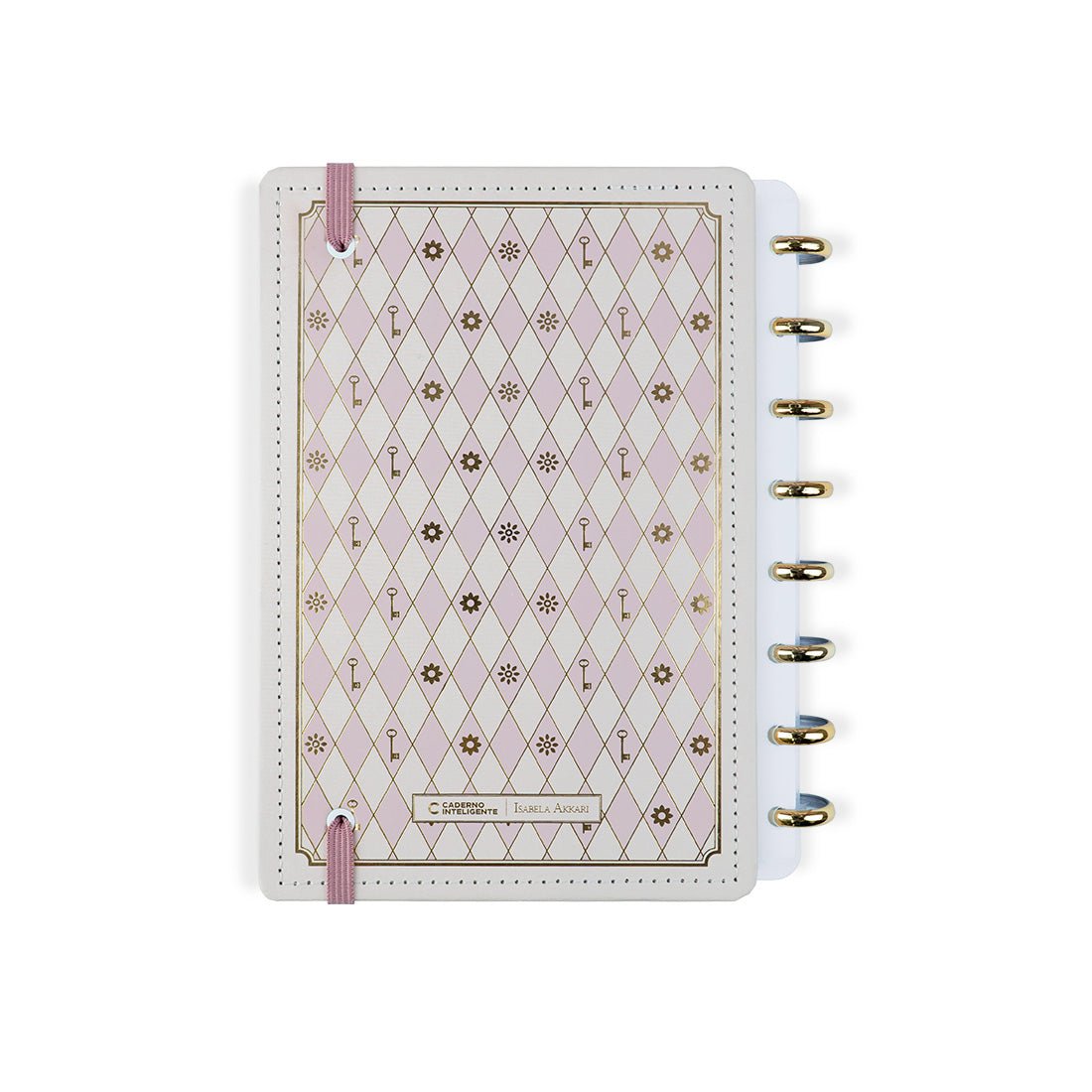Caderno Inteligente by Isabela Akkari - Rose Key A5 - Papelaria Encantada