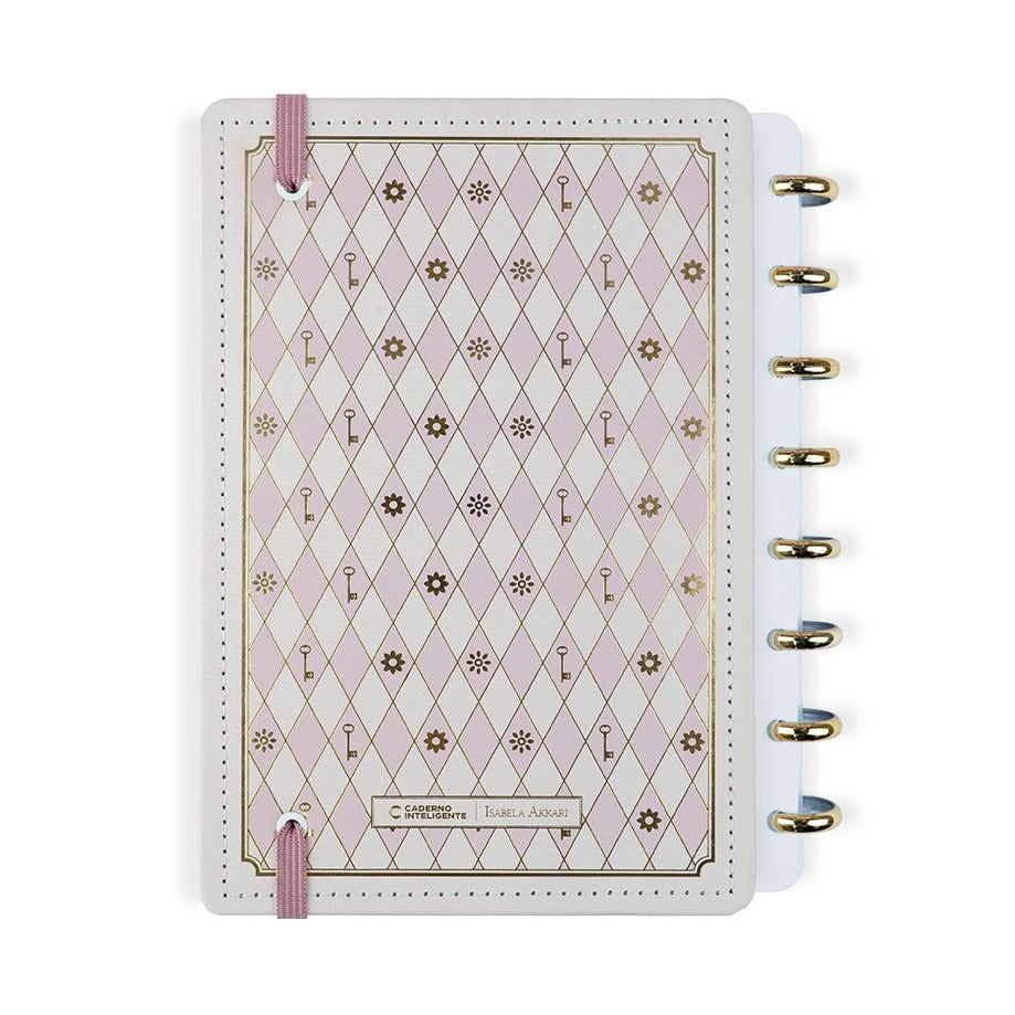 Caderno Inteligente by Isabela Akkari - Rose Key A5 - Papelaria Encantada