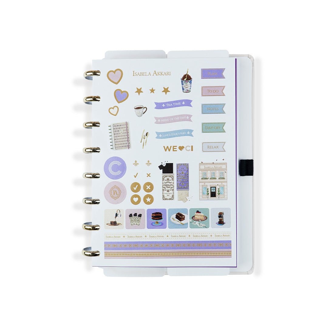 Caderno Inteligente by Isabela Akkari - Rose Key A5 - Papelaria Encantada