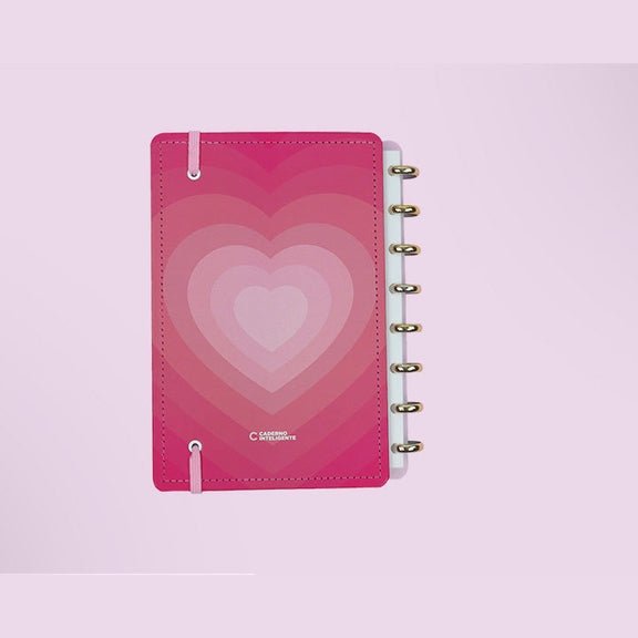 Caderno Inteligente Golden Love A5 - Papelaria Encantada