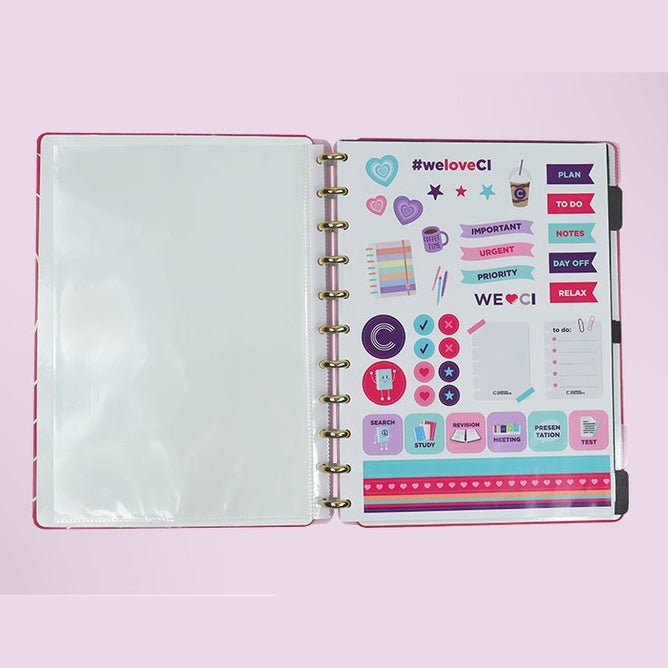 Caderno Inteligente Golden Love Grande - Papelaria Encantada