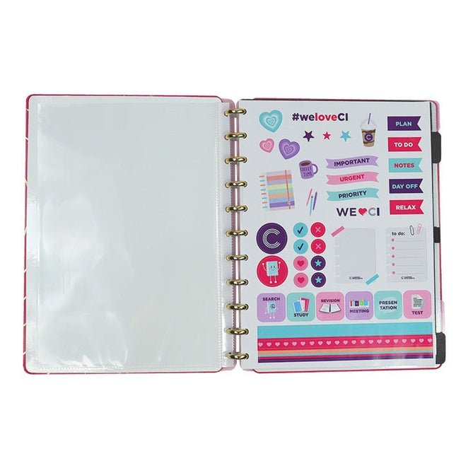 Caderno Inteligente Golden Love Grande - Papelaria Encantada