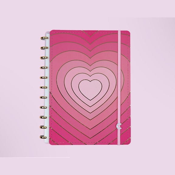 Caderno Inteligente Golden Love Grande - Papelaria Encantada