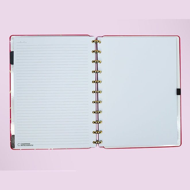 Caderno Inteligente Golden Love Grande - Papelaria Encantada
