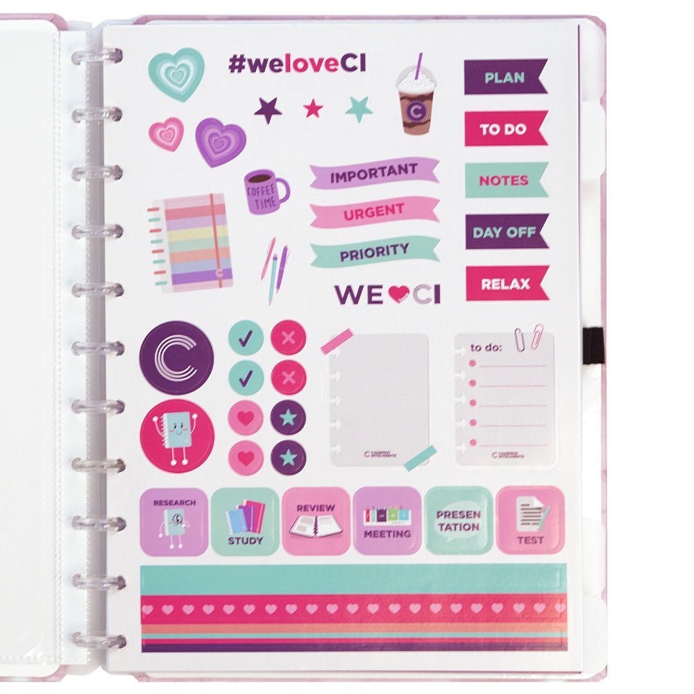 Caderno Inteligente Grande Blush - Novidade - Papelaria Encantada