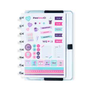 Caderno Inteligente Grande Glacial - Papelaria Encantada