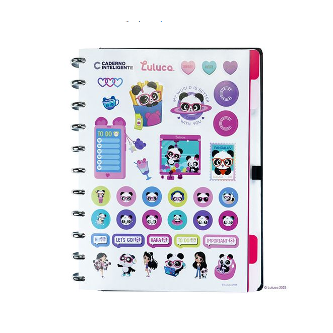 Caderno inteligente Grande Pandalu Star by Luluca - Papelaria Encantada