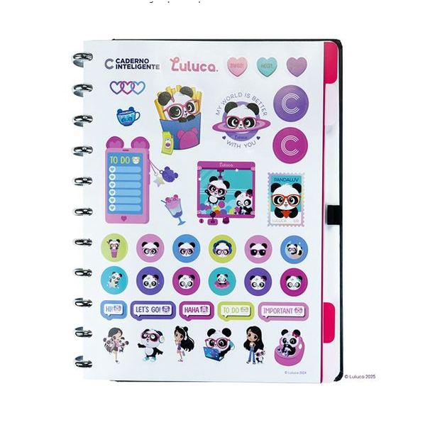 Caderno inteligente Grande Pandalu Star by Luluca - Papelaria Encantada