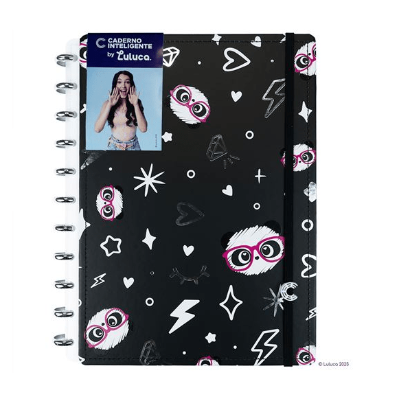 Caderno inteligente Grande Pandalu Star by Luluca - Papelaria Encantada
