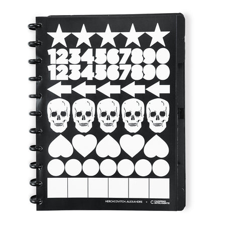 Caderno Inteligente Grande preto by Alexandre Herchcovitch - Papelaria Encantada