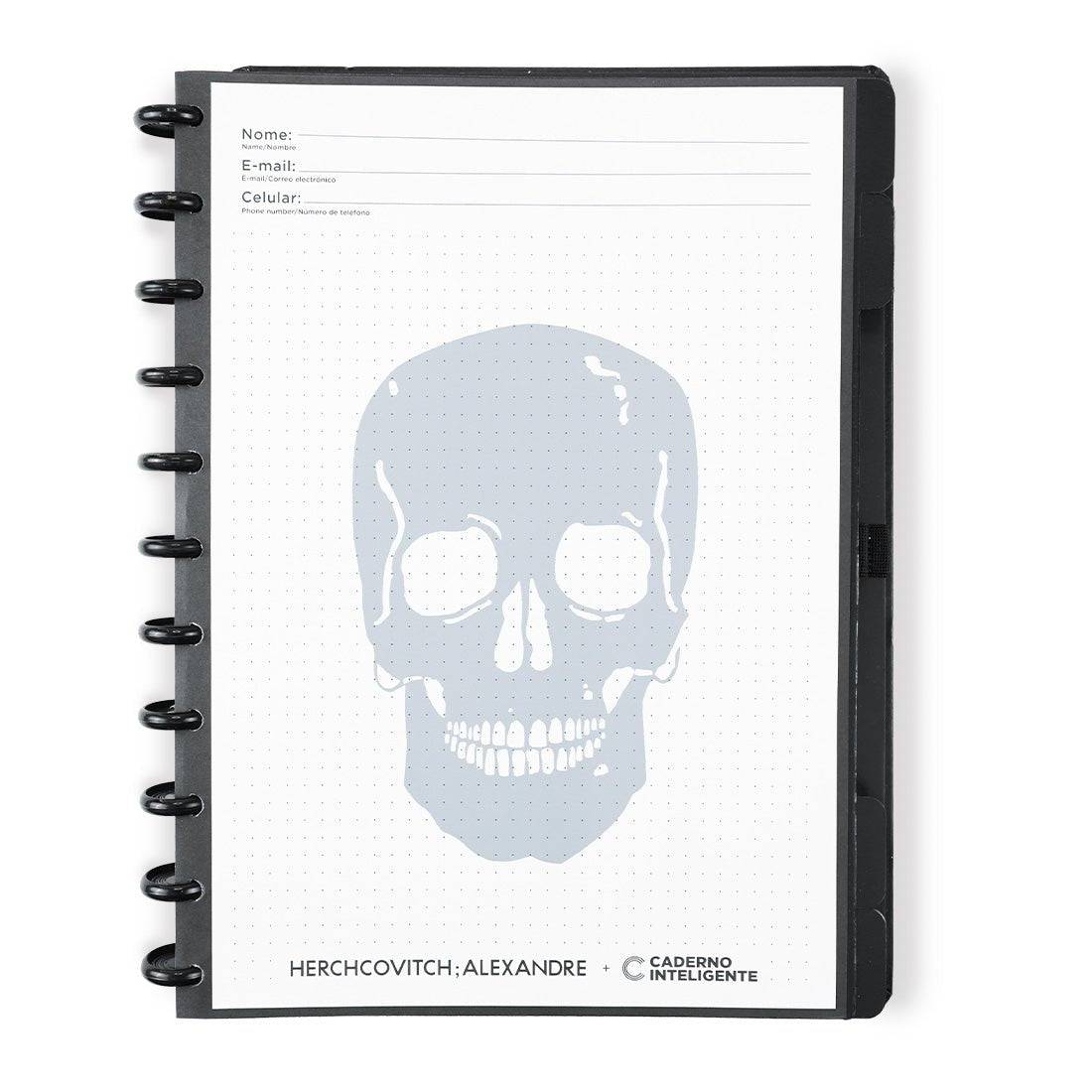 Caderno Inteligente Grande preto by Alexandre Herchcovitch - Papelaria Encantada